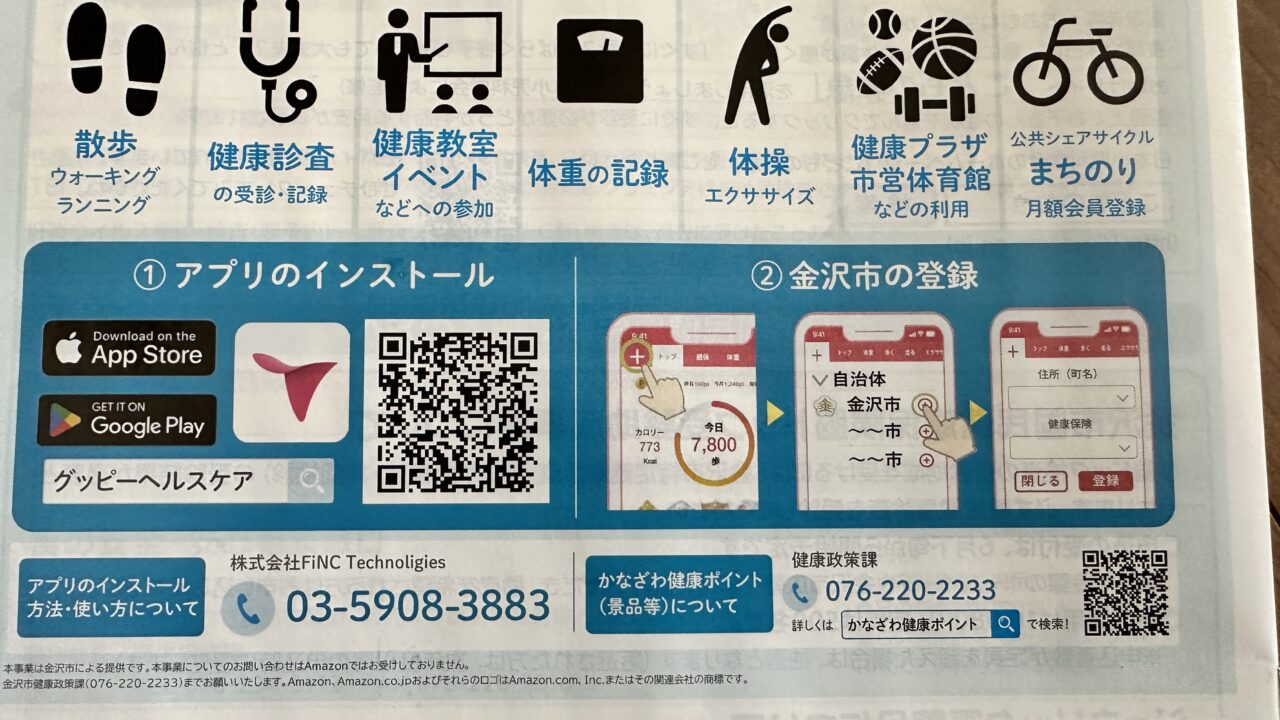 かなざわ健康ポイント