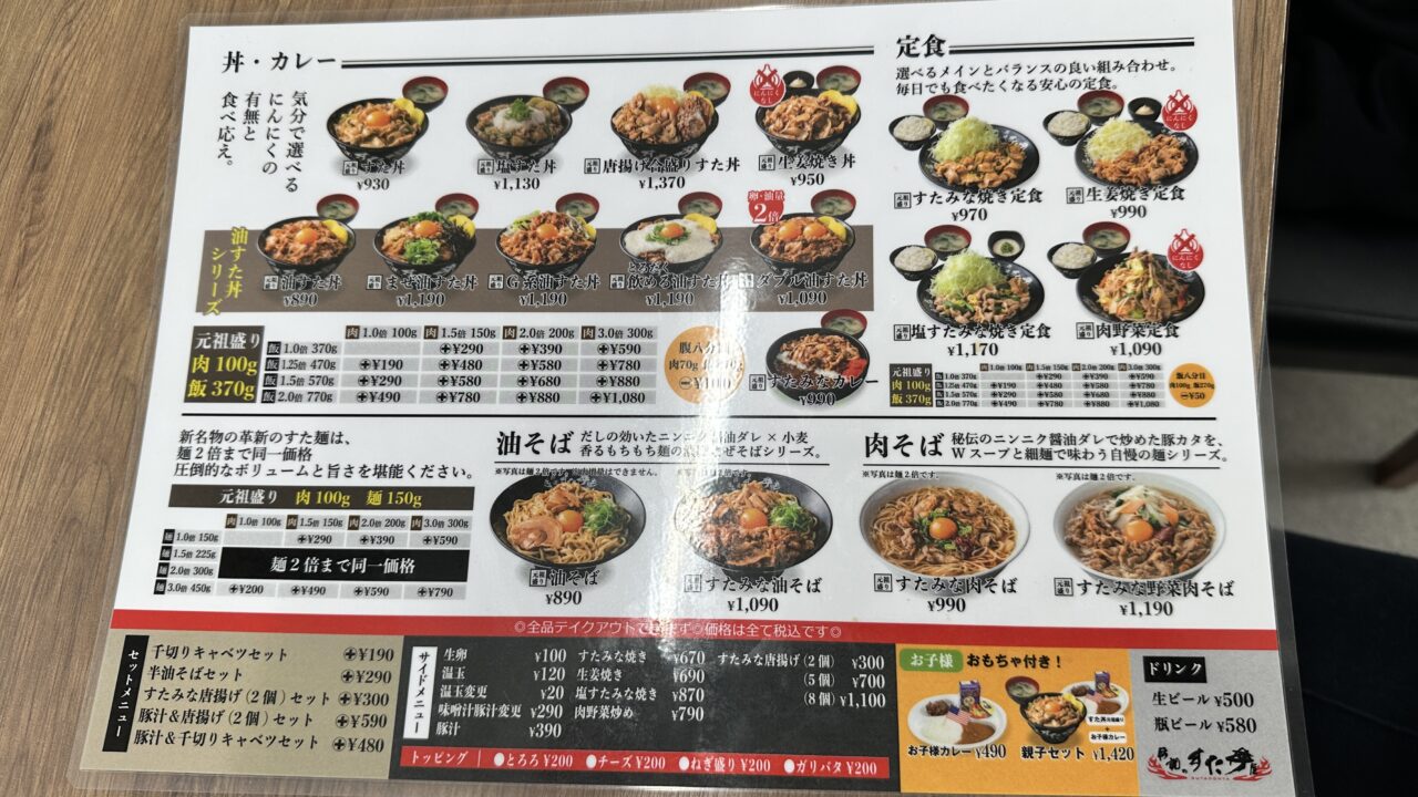 伝説のすた丼大河端