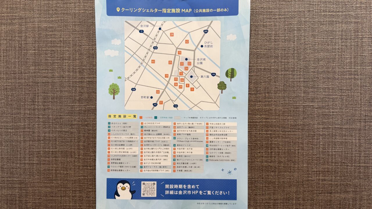 金沢市クーリングシェルター