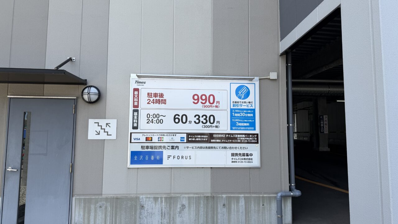 タイムズ百番街西パーキング